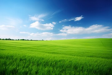 Fototapeta premium Green field and meadow wallpaper like Windows