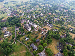 Fototapeta premium aerial view of the city