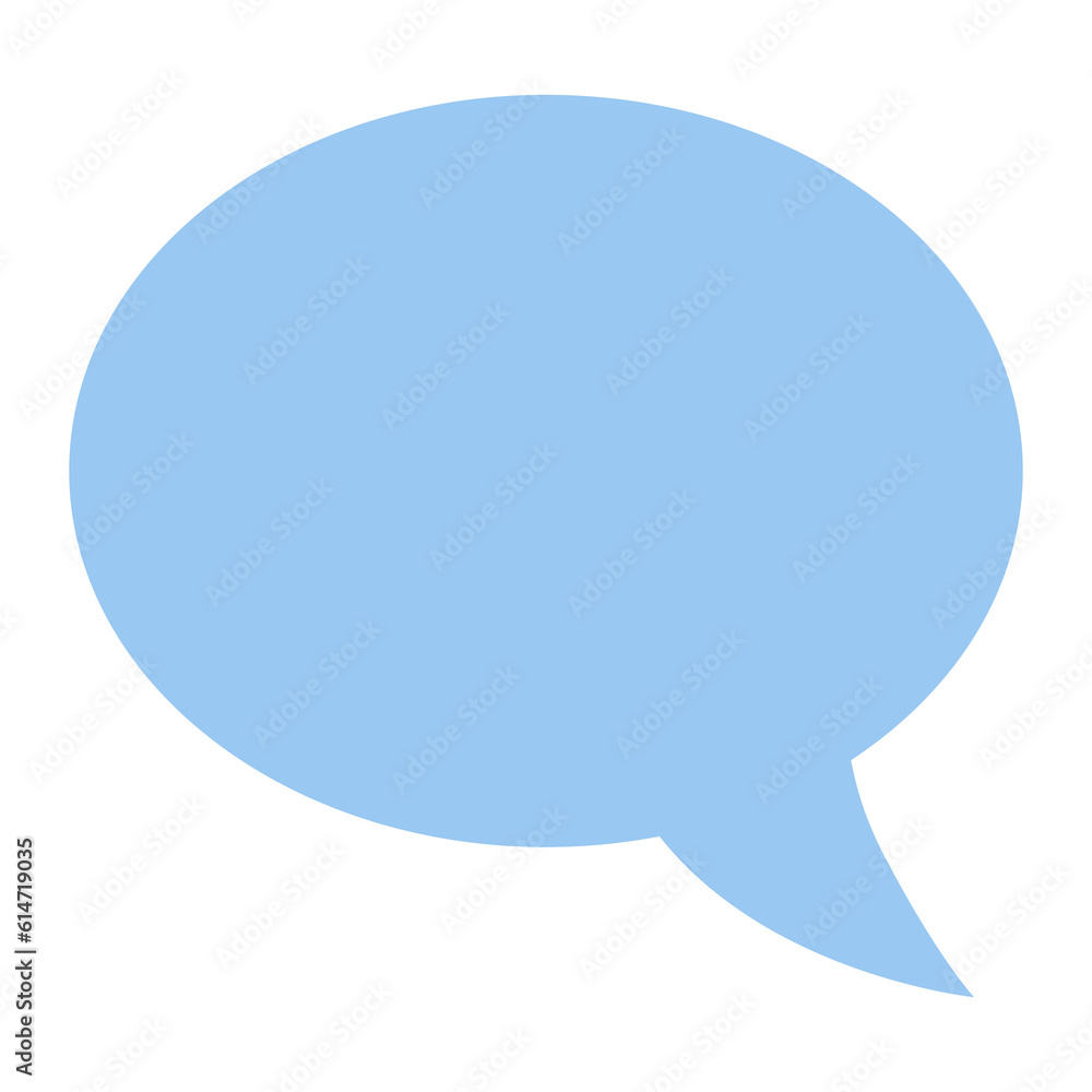 Poster left speech bubble vector emoji icon. a left-facing speech bubble.