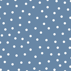 Polka dot seamless pattern, vector background.