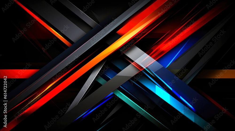 Poster abstract tech lines background. futuristic abstract shapes technology, application cover and web sit