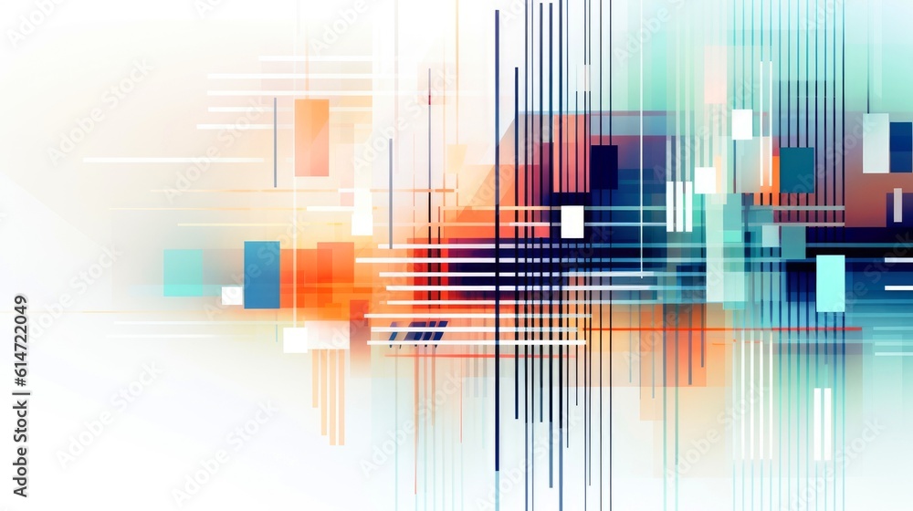 Poster abstract tech lines background. futuristic abstract shapes technology, application cover and web sit