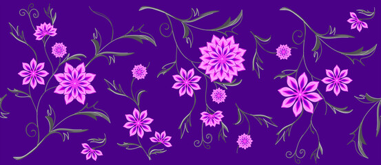 Fototapeta na wymiar Floral background for textile, fabric, covers, wallpapers, print, gift wrapping, home decor. Illustration.