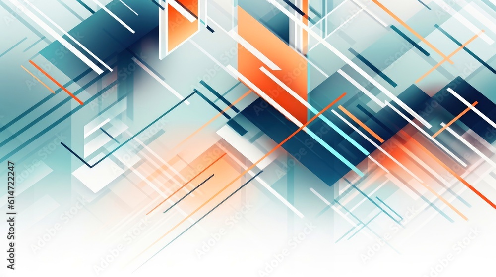 Poster abstract tech lines background. futuristic abstract shapes technology, application cover and web sit