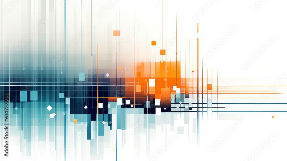 Poster abstract tech lines background. futuristic abstract shapes technology, application cover and web sit