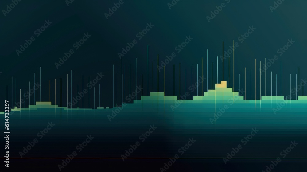 Poster abstract tech lines background. futuristic abstract shapes technology, application cover and web sit