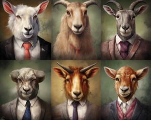 Animal Business Attire: A Collection of Illustrations of Animals Dressed for Success