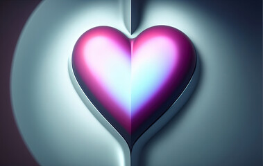 Valentine's Day background. Ai generated technology