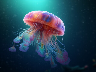 Jellyfish in undersea