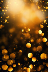 Abstract golden bookeh background