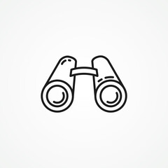 binoculars line icon. binoculars outline icon.