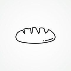 bread line icon. bread linear icon