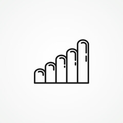 GSM signal line icon. antenna icon. cellular vector icon,