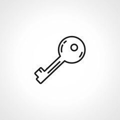 key line icon. acces key outline icon