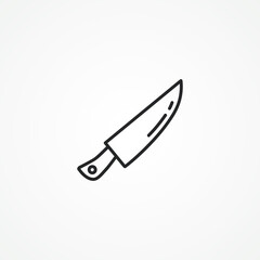 kitchen Knife line icon. cooking Knife linear icon