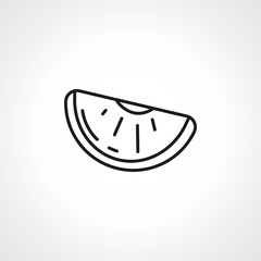 lemon line icon. lemon web linear icon.