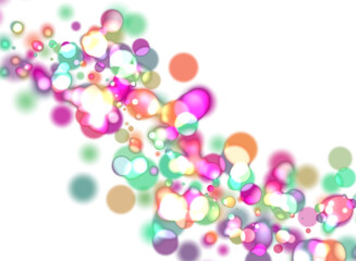 colorful party abstract background, illustration transparent background. colorful bubbles, drops of bright multicolored blends. like having a celebration.