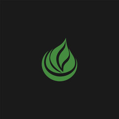 Leaf logo design vector illustration