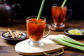 red ginger tonic, wedang jahe merah, Indonesian traditional drink