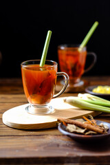 red ginger tonic, wedang jahe merah