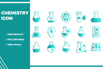 Fototapeta na wymiar Chemistry Icon Pack