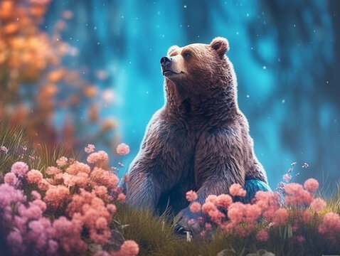 Colorful Bear illustration