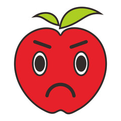 Fototapeta premium apple cartoon character