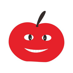 red apple cartoon character