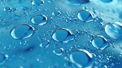 Blue water made out of air bubbles for background or wallpaper