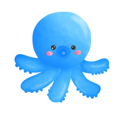 Blue octopus 