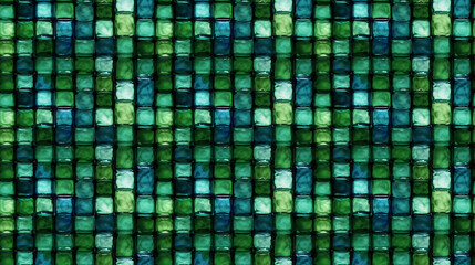 Seamless glass vitral pattern, created with generative AI technology