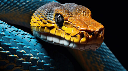 Exotic animal of snake - obrazy, fototapety, plakaty