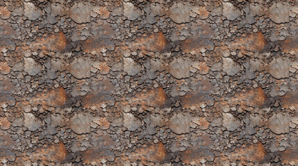 Seamless rusty metal pattern, created with generative AI technology