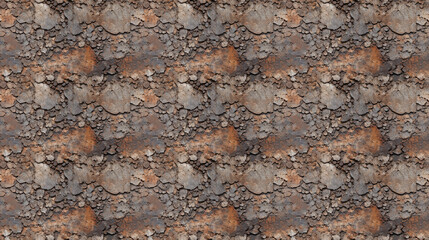Seamless rusty metal pattern, created with generative AI technology