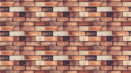 Seamless wood wall pattern, created with generative AI technology