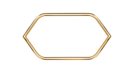 Arabic golden arch isolated. 3D render islam architecture shape for muslim holidays. Design decoration elements, frame,window, portal, border. Realistic vector illustration.