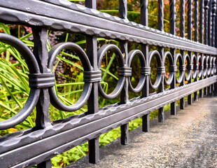Wrought Iron Fence. Metal fence 