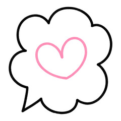 Heart Line Colorful Illustration Icon Collection Shape Office Worker Draw Doodle Cute Decoration