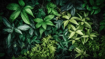 Green foliage background