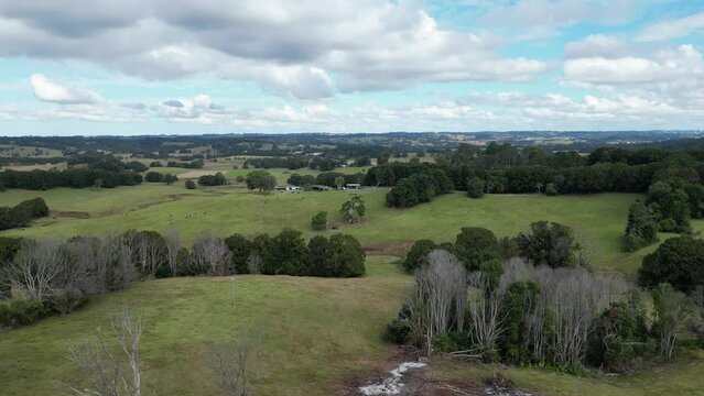 オーストラリアの田舎、ドローン撮影