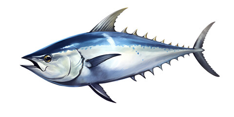 Bluefin Tuna Beautiful Fish Decal, Tuna fish, generative Ai