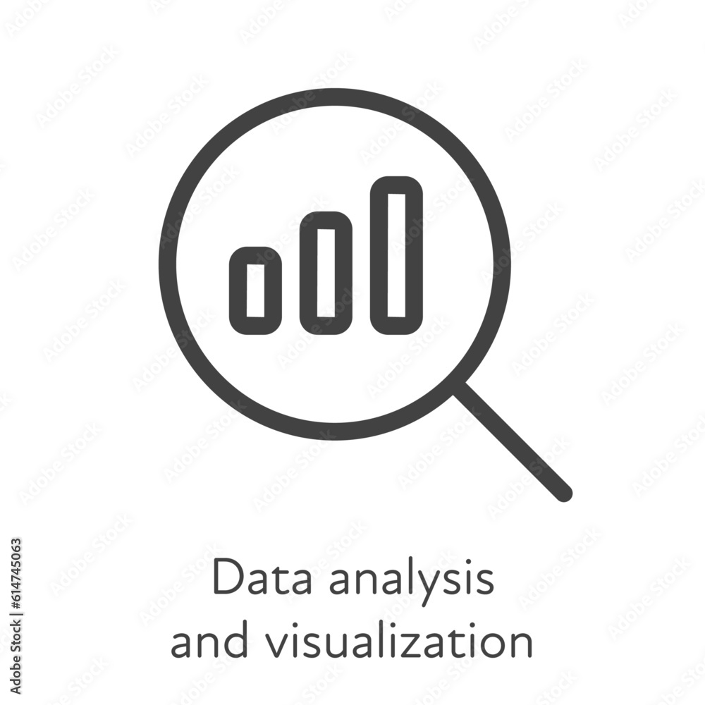 Aufkleber outline style ui icons hard skill collection. technical and business. vector black linear icon illus