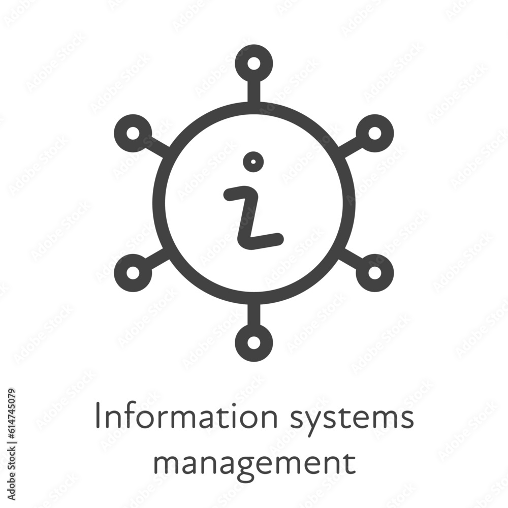Poster outline style ui icons hard skill collection. technical and business. vector black linear icon illus