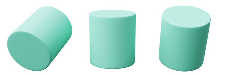 3d Cylinder Tosca, realistic rendering of 3d geometry shape object