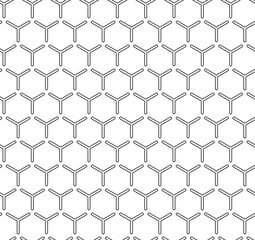 Seamless hexagonal geometric pattern, wallpaper. - obrazy, fototapety, plakaty
