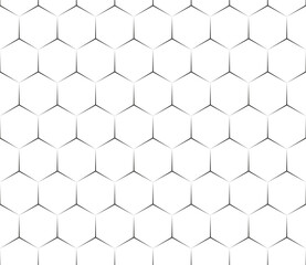 Seamless hexagonal geometric pattern, wallpaper. - obrazy, fototapety, plakaty