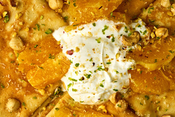 Crepe Suzette - Pancakes in orange sauce with ice cream