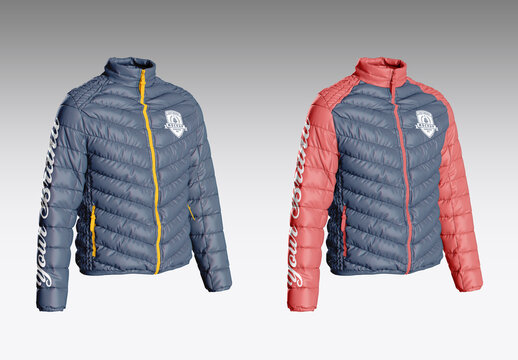 Padded Down Jacket Mockup