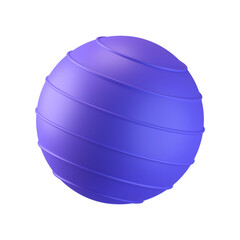 Fitness and Gym 3D Icons Yoga Ball