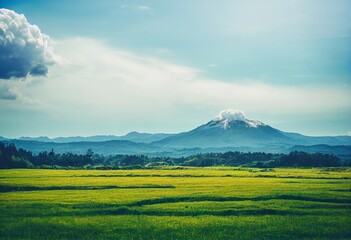 Fototapeta premium 空と山